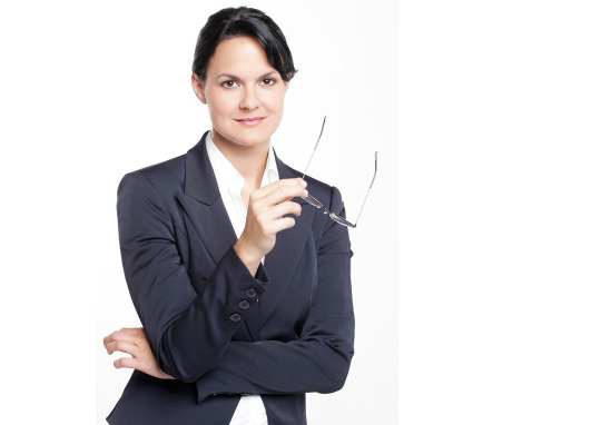 business portrait woman smiling office